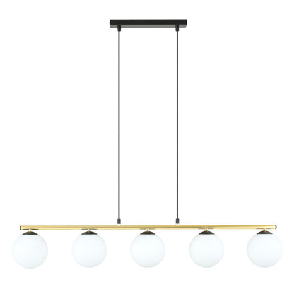 ALLORA Pakabinamas šviestuvas Black, gold 5 - bendras vaizdas