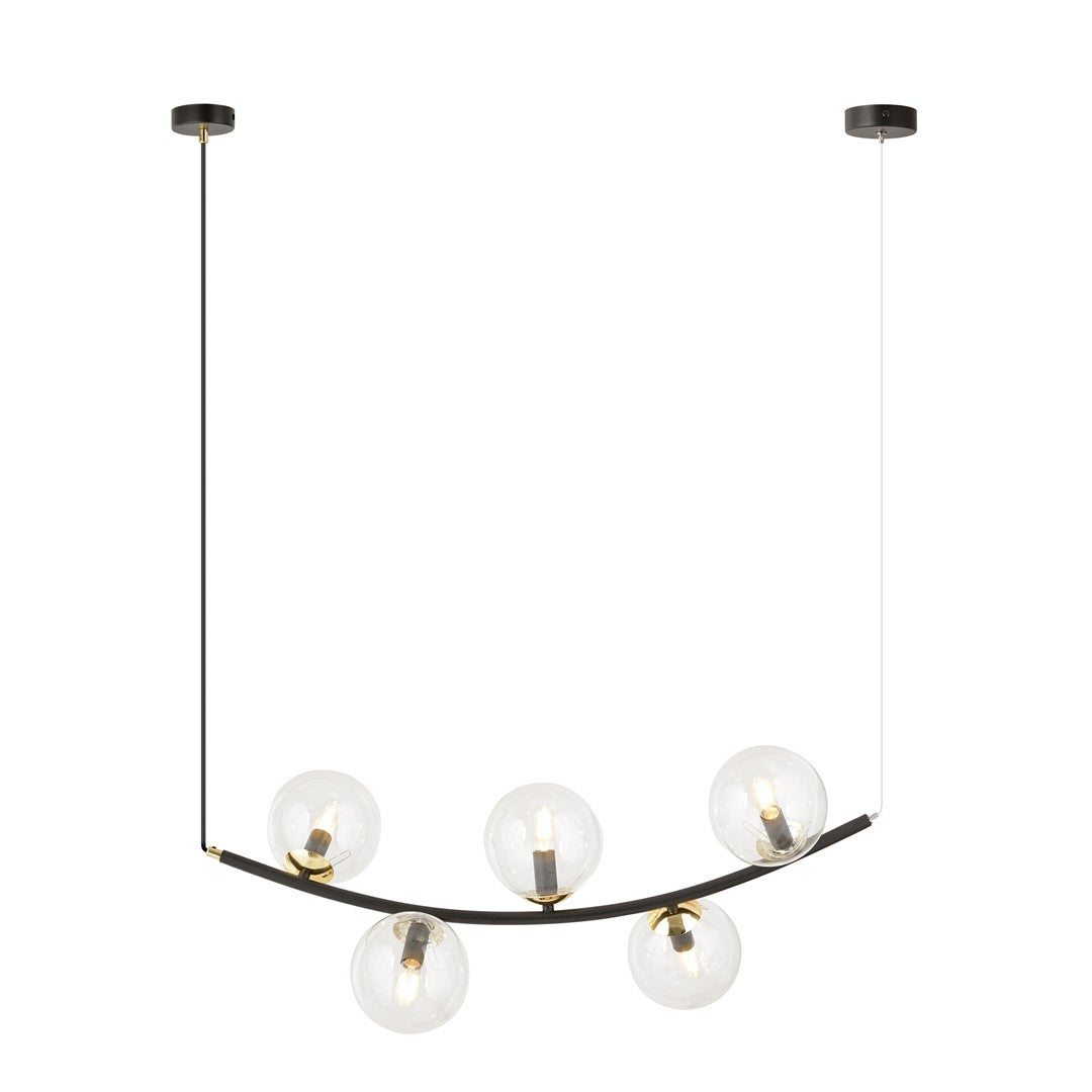 RITZ Pakabinamas šviestuvas Black, gold 5 - bendras vaizdas