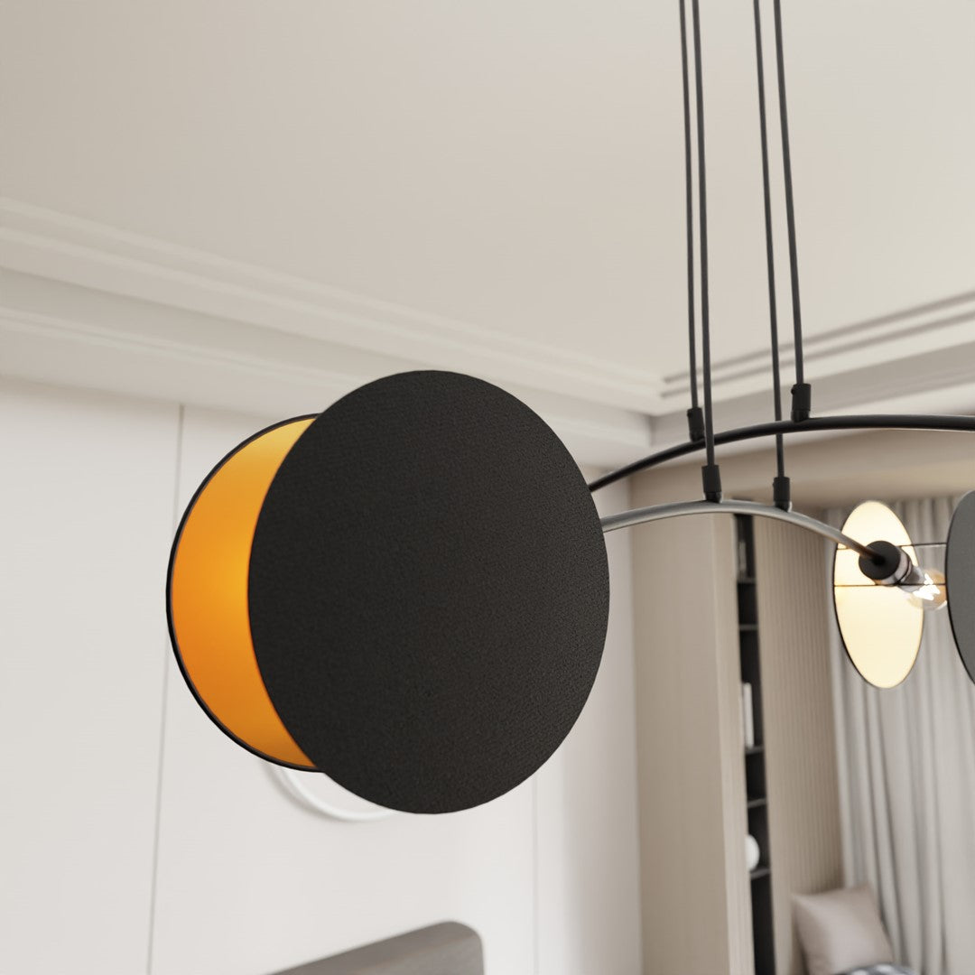 MOTIF Pakabinamas šviestuvas Juoda 4 - konstrukcijos detalės