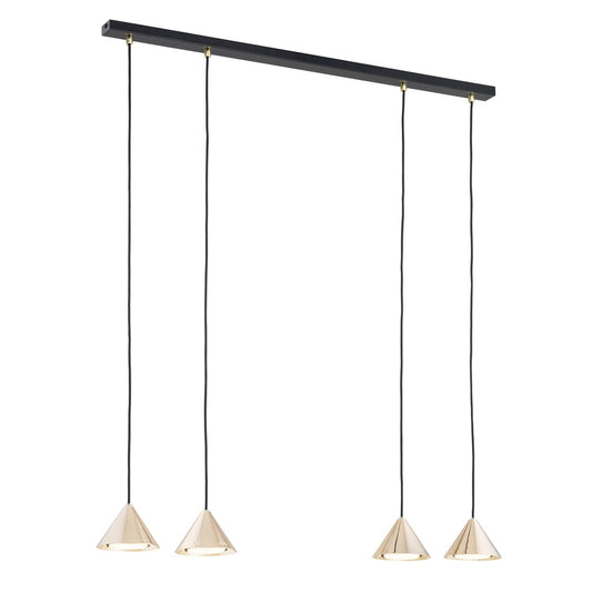 ELIT Pakabinamas šviestuvas Black, gold 4 - bendras vaizdas