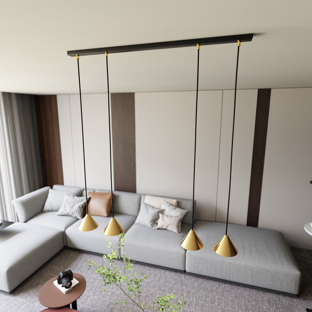 ELIT Pakabinamas šviestuvas Black, gold 4 - apšvietimas
