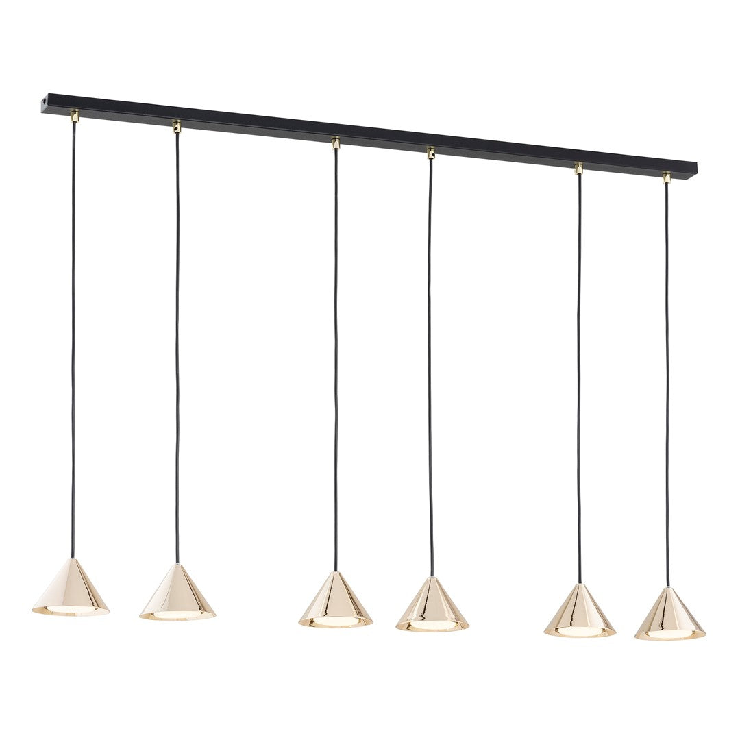ELIT Pakabinamas šviestuvas Black, gold 6 - bendras vaizdas