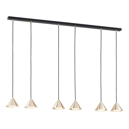 ELIT Pakabinamas šviestuvas Black, gold 6 - bendras vaizdas