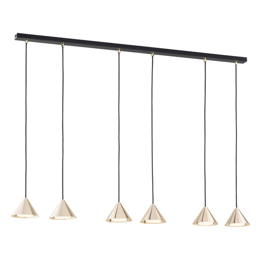 ELIT Pakabinamas šviestuvas Black, gold 6 - bendras vaizdas