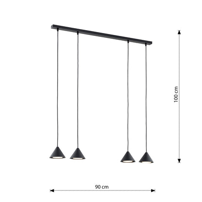 ELIT Pakabinamas šviestuvas Black, gold 4 - montavimo detalės