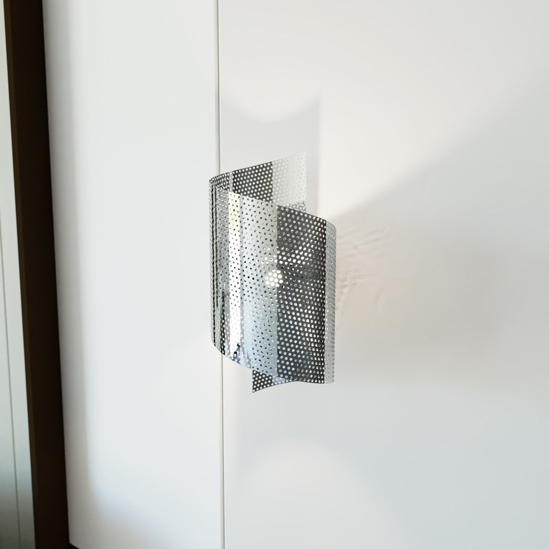 SPIRAL Sieninis šviestuvas Sidabrinė 1 - detalus vaizdas