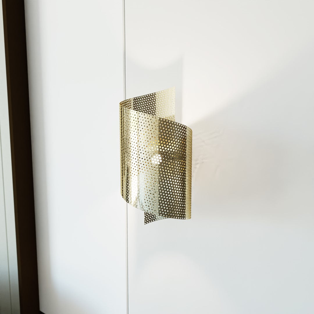 SPIRAL Sieninis šviestuvas Auksinė 1 - detalus vaizdas