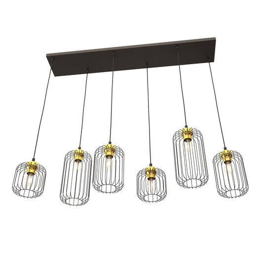 VANDER Pakabinamas šviestuvas Black, gold 6 - detalus vaizdas