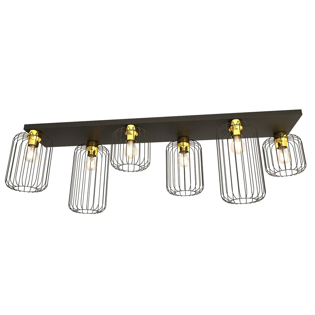 BARN Lubinis šviestuvas Black, gold 6 - detalus vaizdas