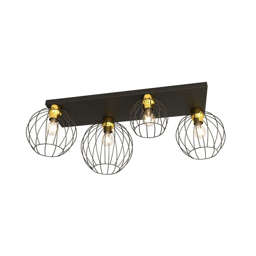 NEST Lubinis šviestuvas Black, gold 4 - bendras vaizdas