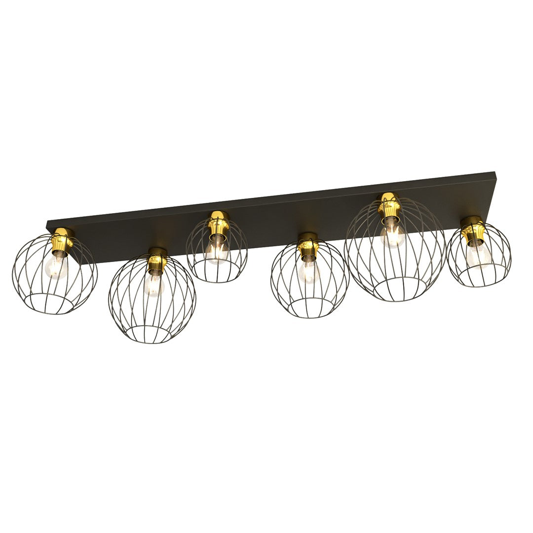 NEST Lubinis šviestuvas Black, gold 6 - bendras vaizdas
