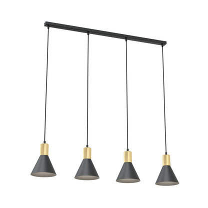 ROSA Pakabinamas šviestuvas Black, gold 4 - bendras vaizdas