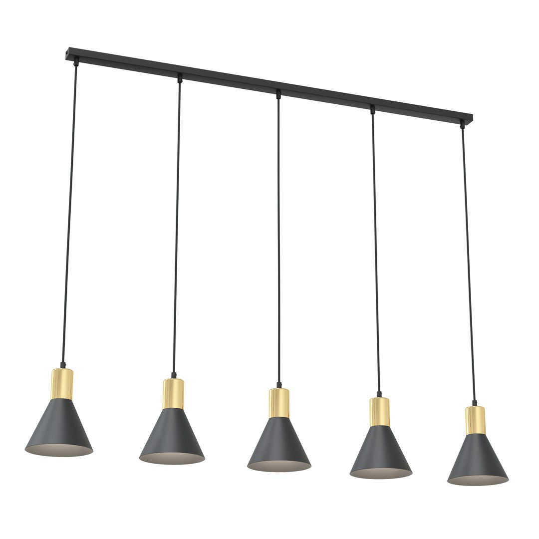 ROSA Pakabinamas šviestuvas Black, gold 5 - bendras vaizdas