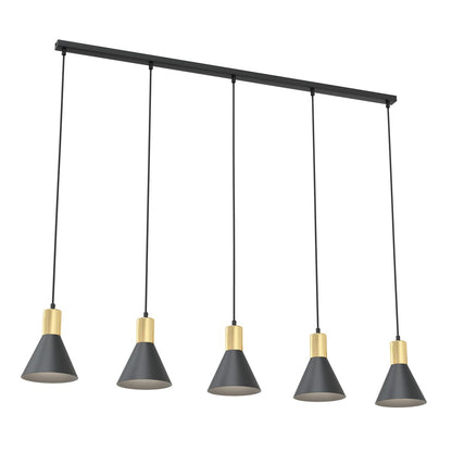 ROSA Pakabinamas šviestuvas Black, gold 5 - bendras vaizdas