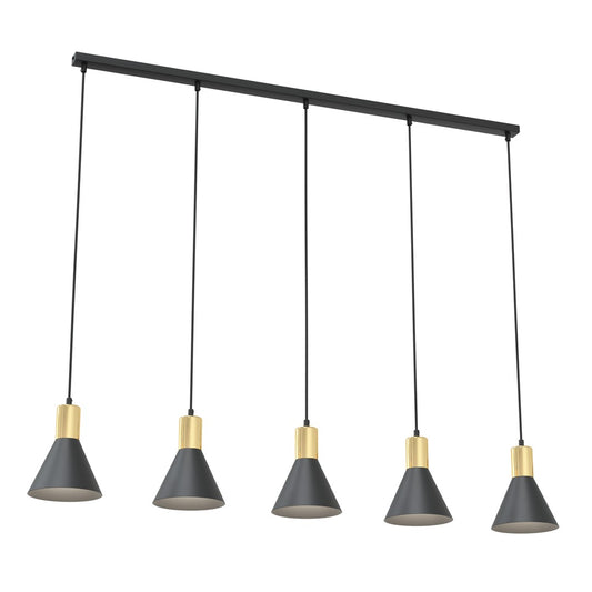 ROSA Pakabinamas šviestuvas Black, gold 5 - bendras vaizdas