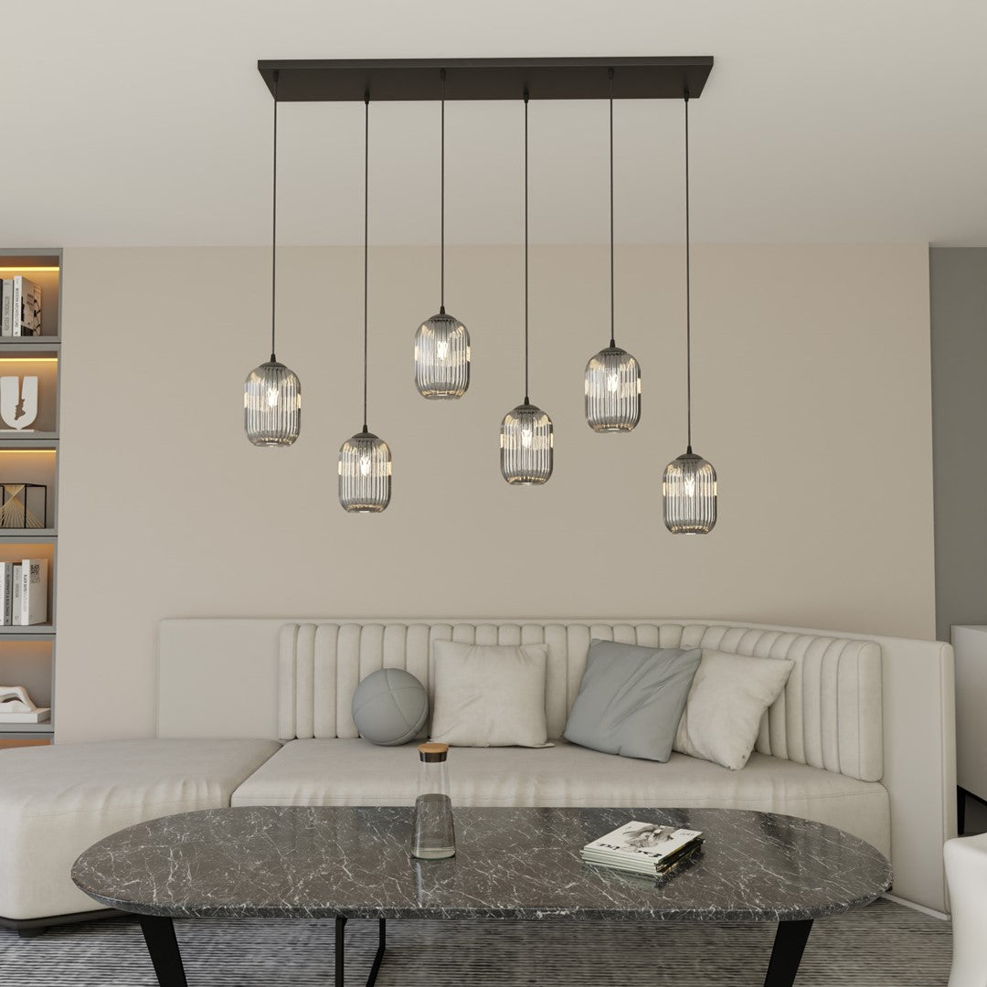 VERDI Pakabinamas šviestuvas Juoda 6 - detalus vaizdas