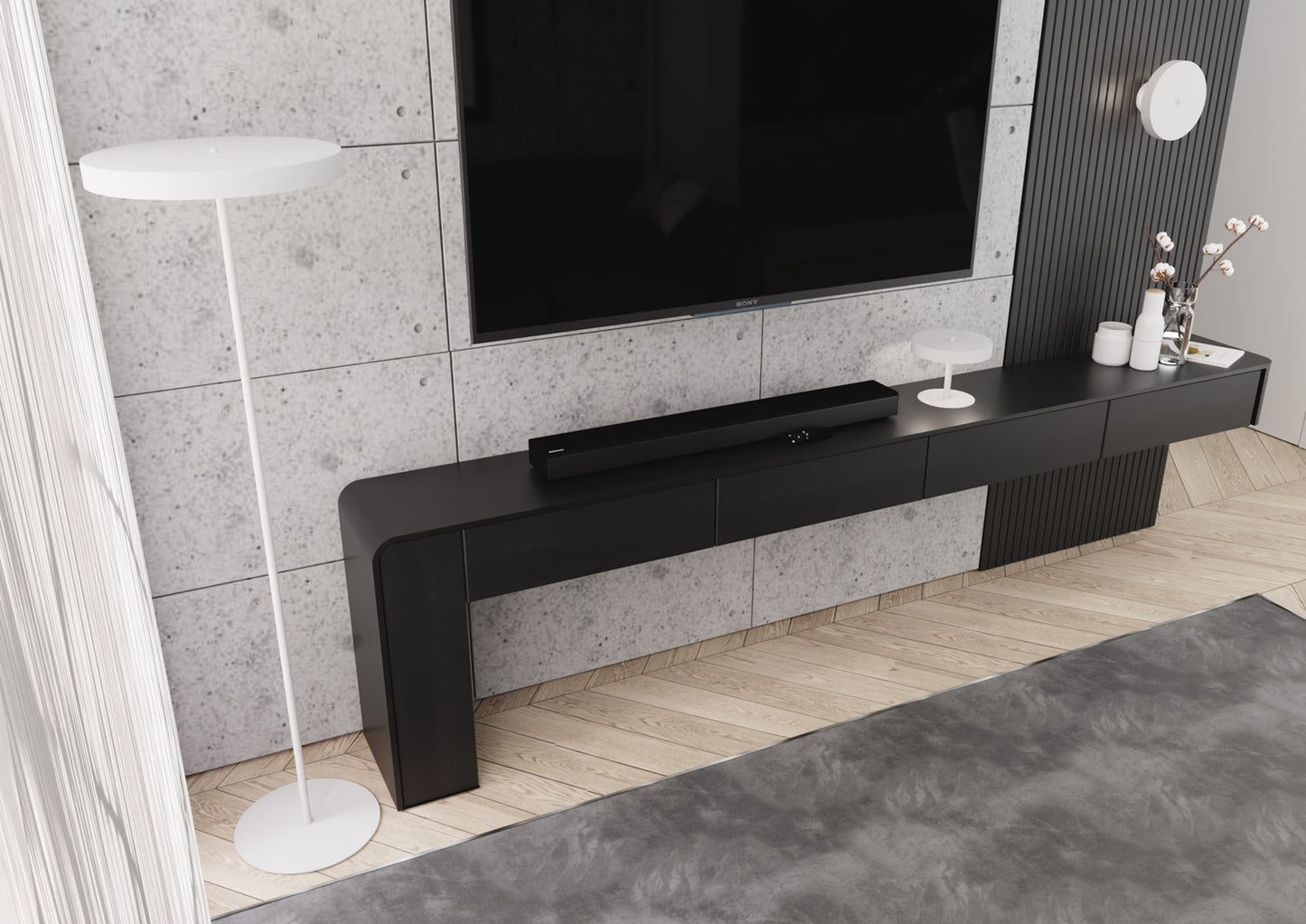 NEMO Stalinė lempa Balta 2 - šoninis vaizdas