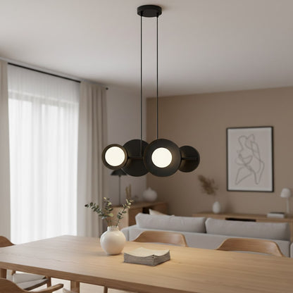 MODEL Pakabinamas šviestuvas Juoda 4 - šoninis vaizdas
