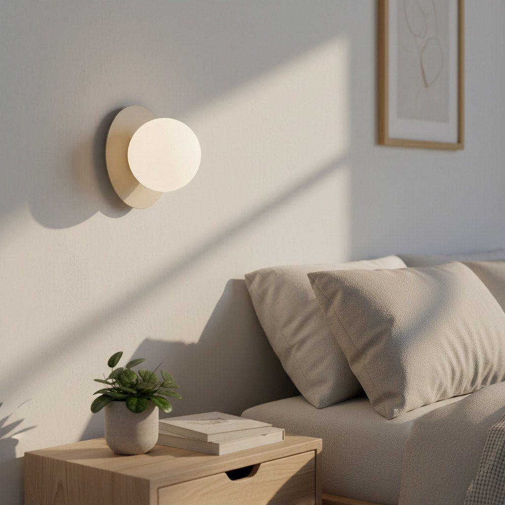 AMERICANA Sieninis šviestuvas Mocha 1 - šoninis vaizdas