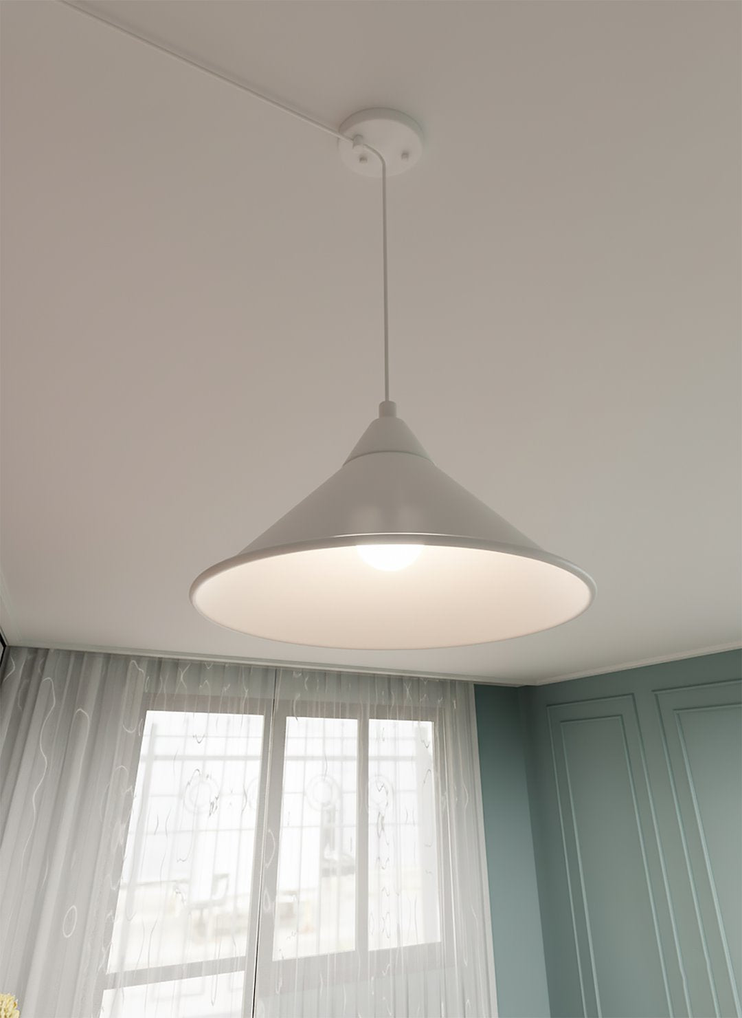 ABRAMO Pakabinamas šviestuvas Balta 1 - apšvietimas