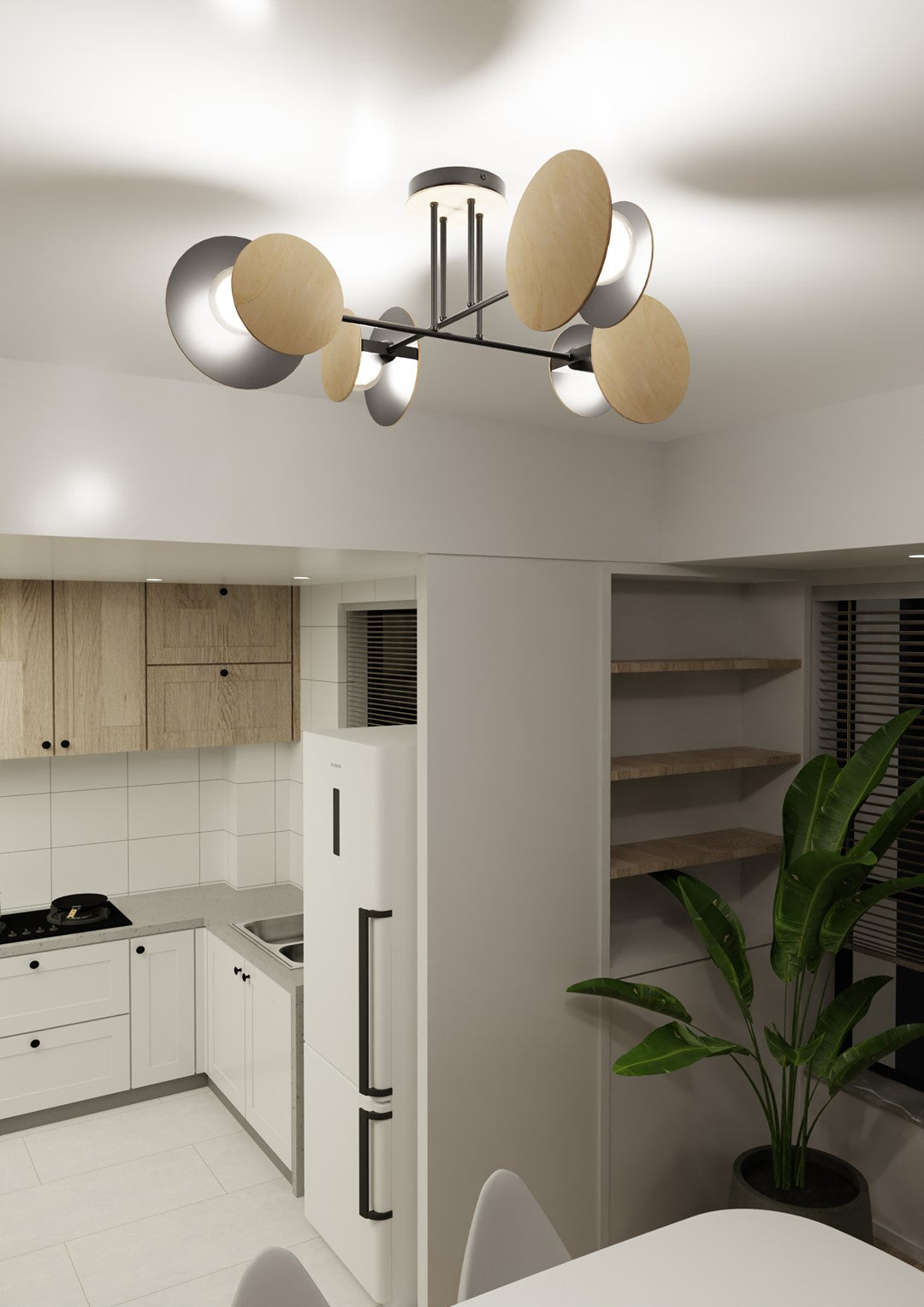 Lubinis šviestuvas Juoda 4 - montavimo detalės