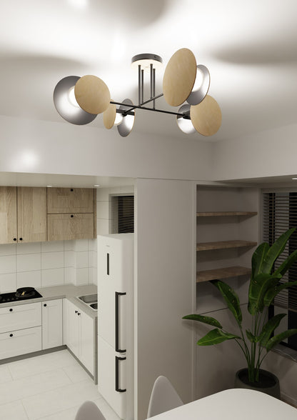 Lubinis šviestuvas Juoda 4 - montavimo detalės