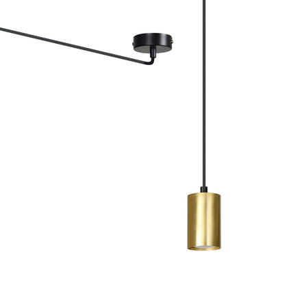 TRAKER Pakabinamas šviestuvas Black, gold 1 - šoninis vaizdas