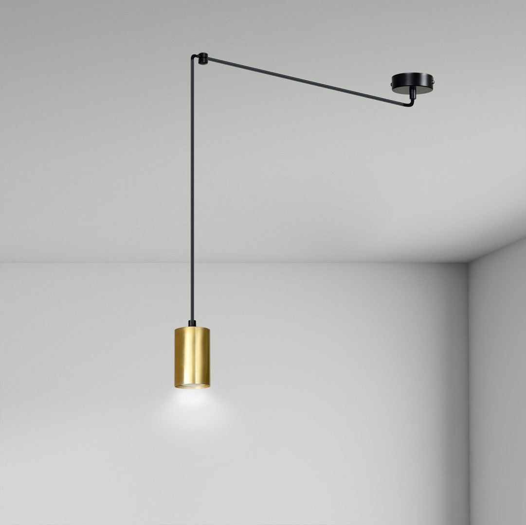 TRAKER Pakabinamas šviestuvas Black, gold 1 - konstrukcijos detalės