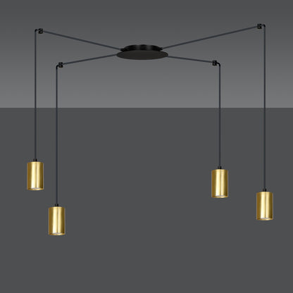 TRAKER Pakabinamas šviestuvas Black, gold 4 - detalus vaizdas