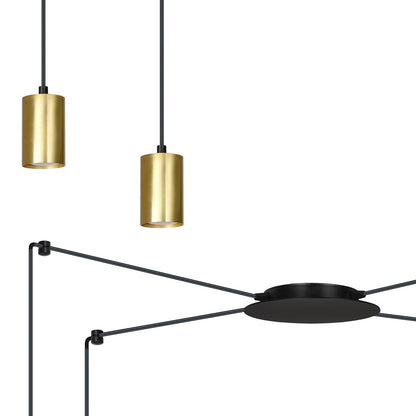 TRAKER Pakabinamas šviestuvas Black, gold 4 - šoninis vaizdas