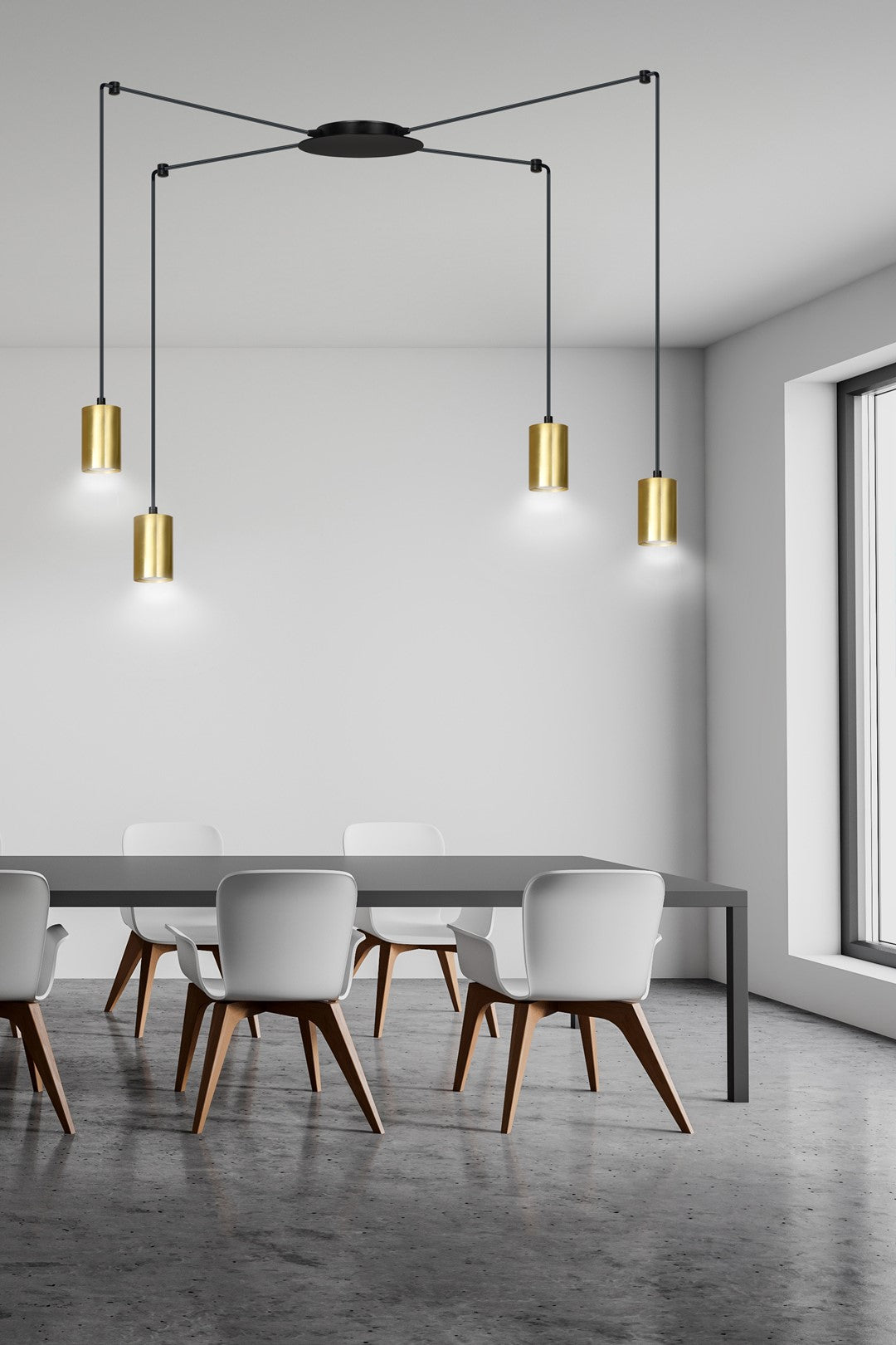 TRAKER Pakabinamas šviestuvas Black, gold 4 - apšvietimas