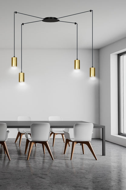TRAKER Pakabinamas šviestuvas Black, gold 4 - apšvietimas
