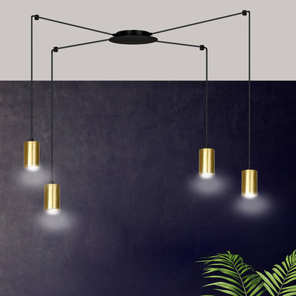 TRAKER Pakabinamas šviestuvas Black, gold 4 - viršus/apačia