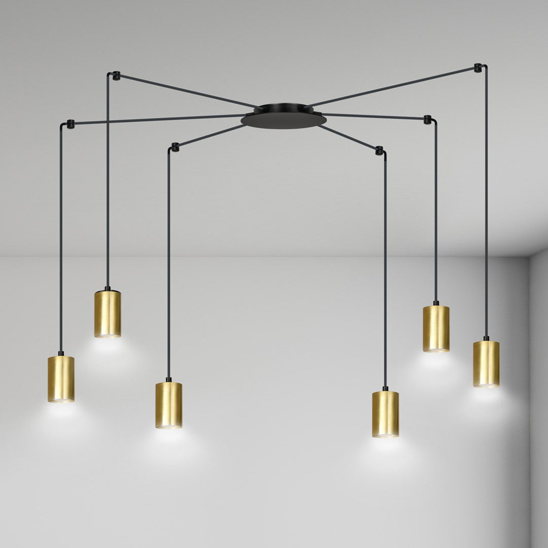 TRAKER Pakabinamas šviestuvas Black, gold 6 - konstrukcijos detalės