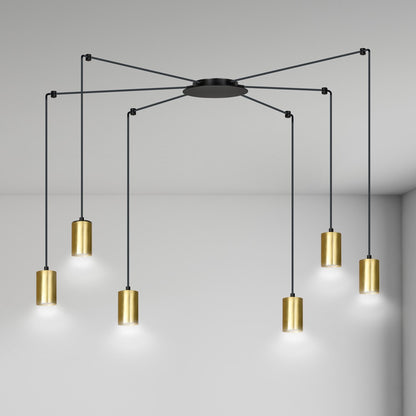 TRAKER Pakabinamas šviestuvas Black, gold 6 - konstrukcijos detalės