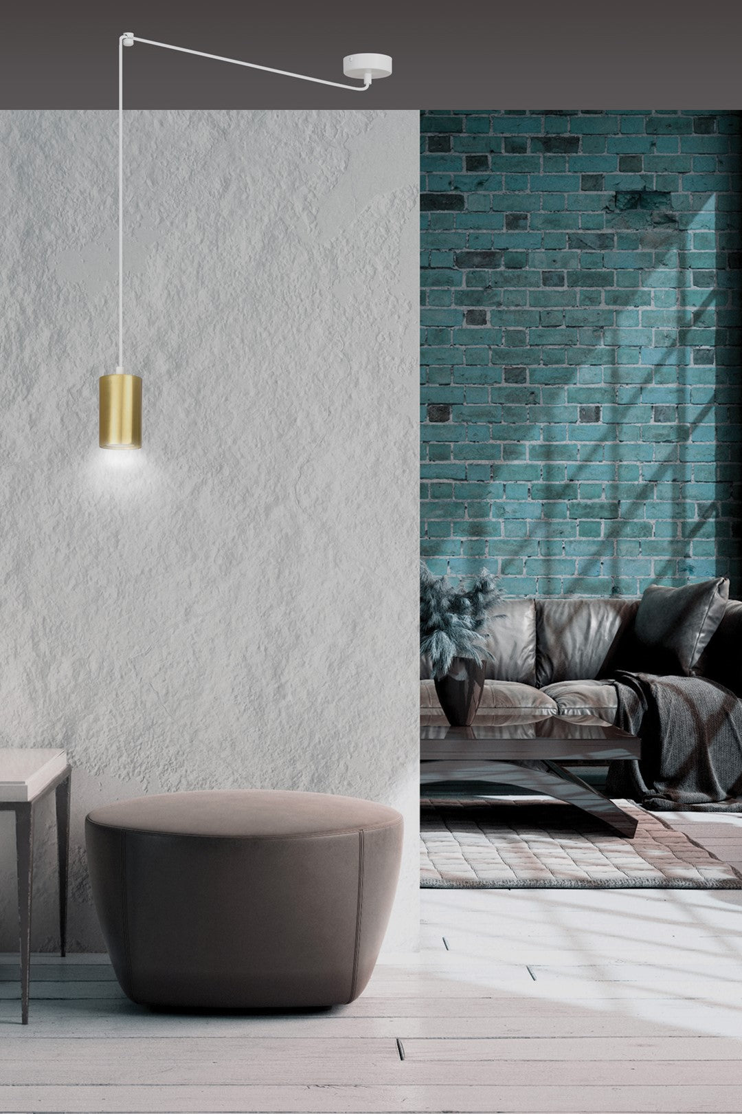 TRAKER Pakabinamas šviestuvas White, Gold 1 - konstrukcijos detalės