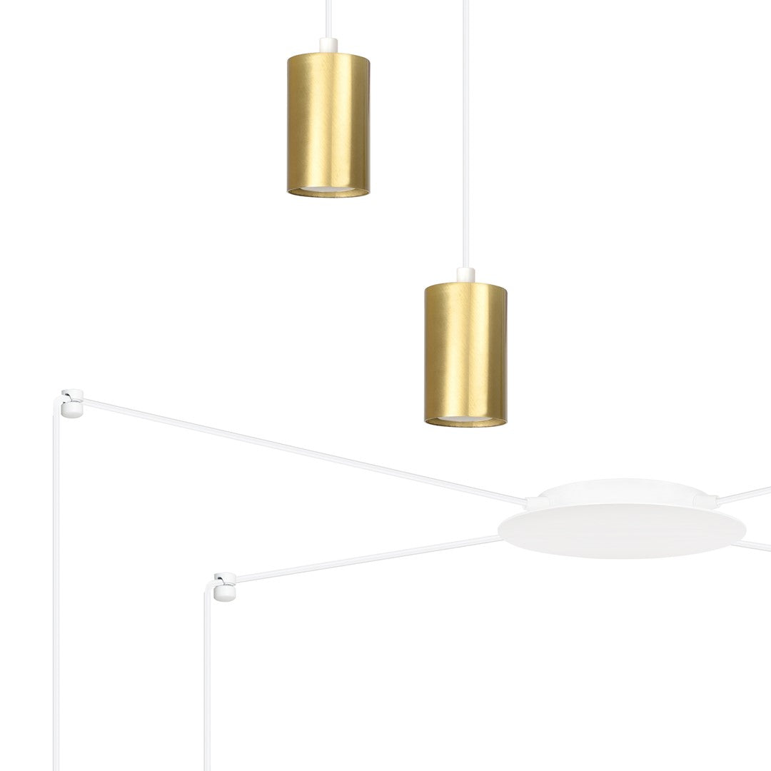 TRAKER Pakabinamas šviestuvas White, Gold 4 - šoninis vaizdas