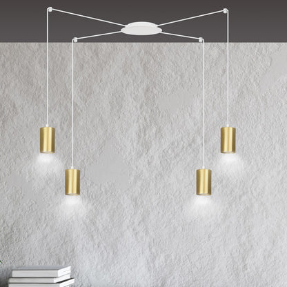 TRAKER Pakabinamas šviestuvas White, Gold 4 - viršus/apačia