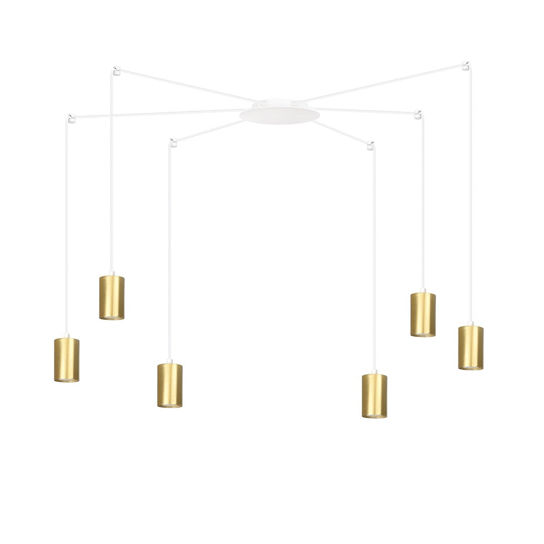 TRAKER Pakabinamas šviestuvas White, Gold 6 - bendras vaizdas