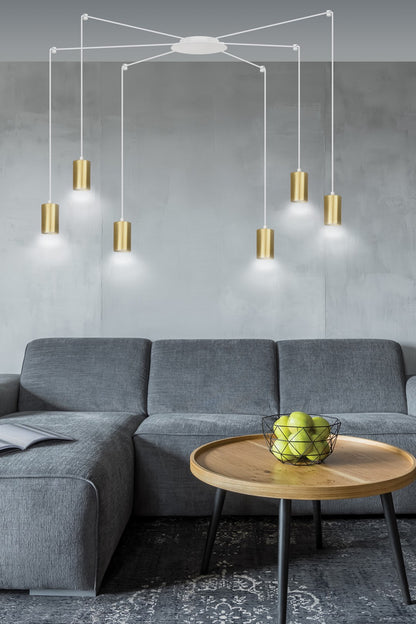 TRAKER Pakabinamas šviestuvas White, Gold 6 - apšvietimas