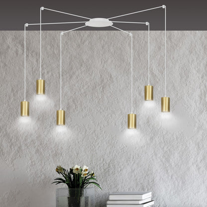 TRAKER Pakabinamas šviestuvas White, Gold 6 - viršus/apačia