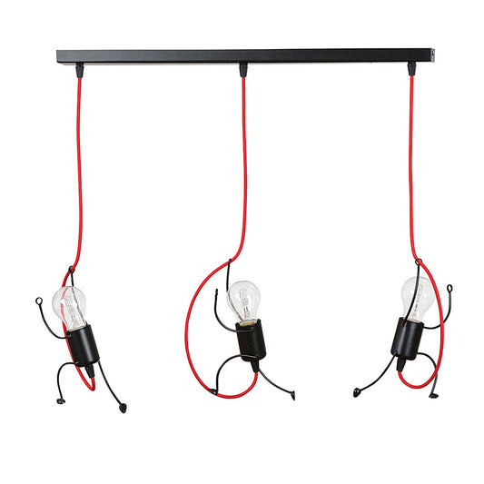 BOBI Pakabinamas šviestuvas Juoda 3 - bendras vaizdas