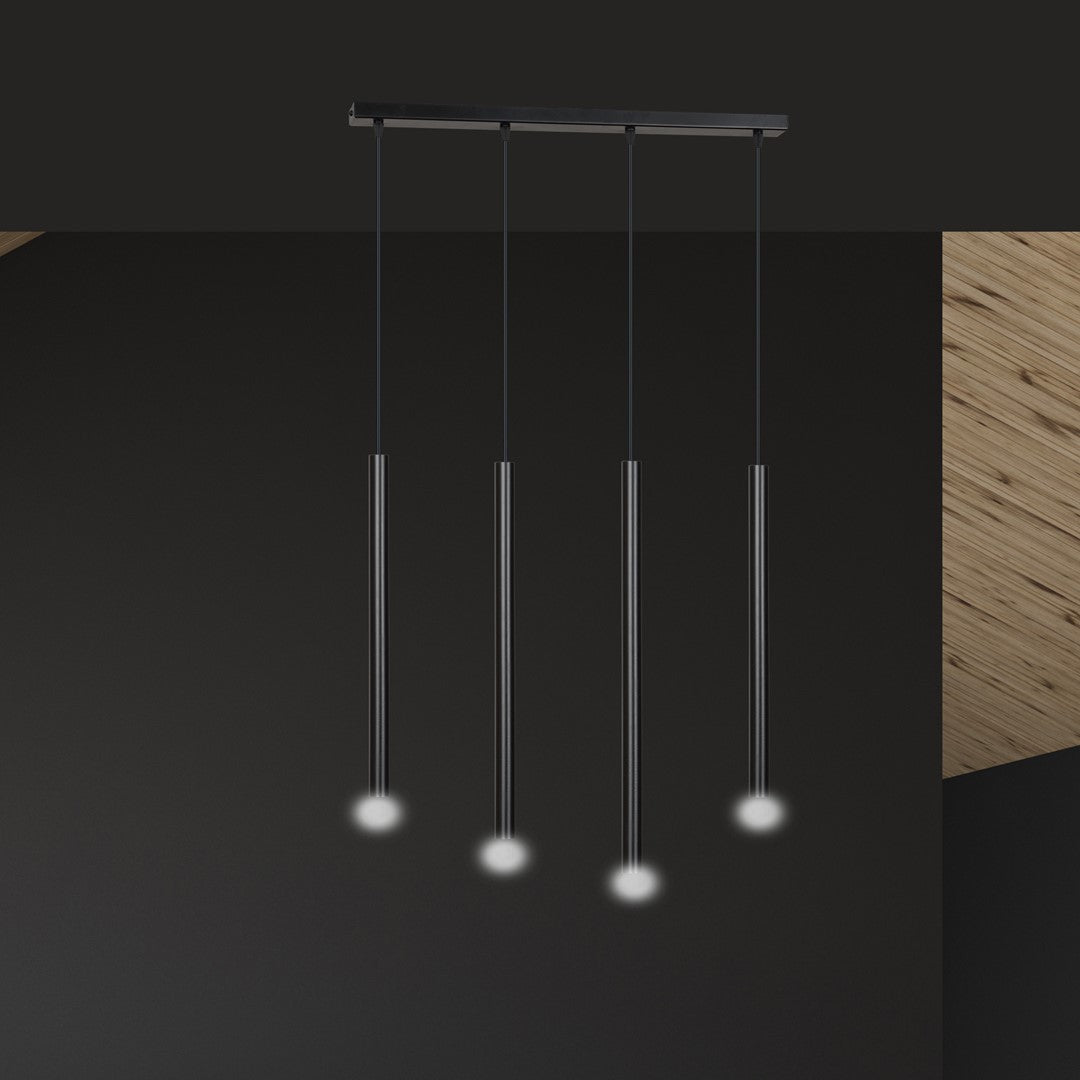 SELTER Pakabinamas šviestuvas Juoda 4 - viršus/apačia