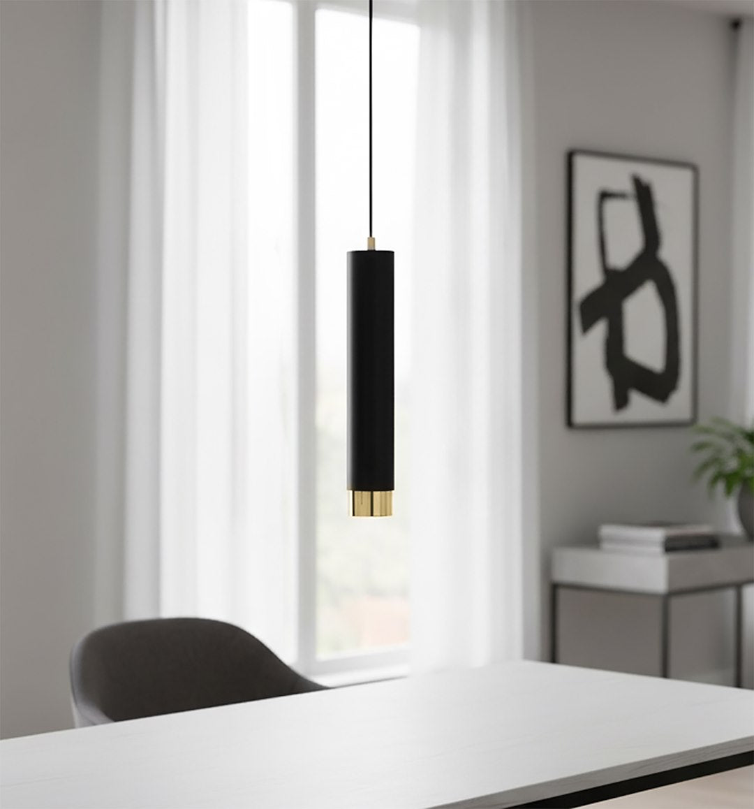 KIBO Pakabinamas šviestuvas Black, gold 1 - detalus vaizdas