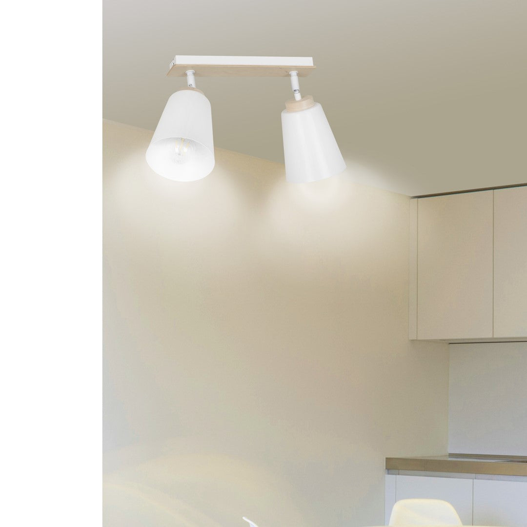 ATLAS Lubinis šviestuvas Balta 2 - konstrukcijos detalės