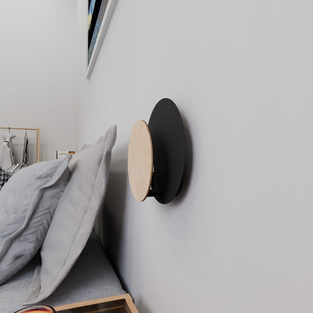 CIRCLE Sieninis šviestuvas Juoda 1 - detalus vaizdas